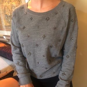 J. Crew embellished / embroidered sweatshirt
